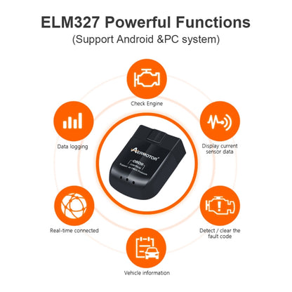 Dual Mode Bluetooth 5.1 ELM327 V1.5 OBD2 Car Fault Diagnostic Tool PIC18F25K80 Chip, Bluetooth 5.1