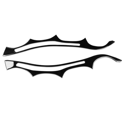 Pair Car Lamp Eyebrow Soft Decorative Sticker for BMW E60 5 Series 2004-2010, For BMW E60 5 Series 2004-2010
