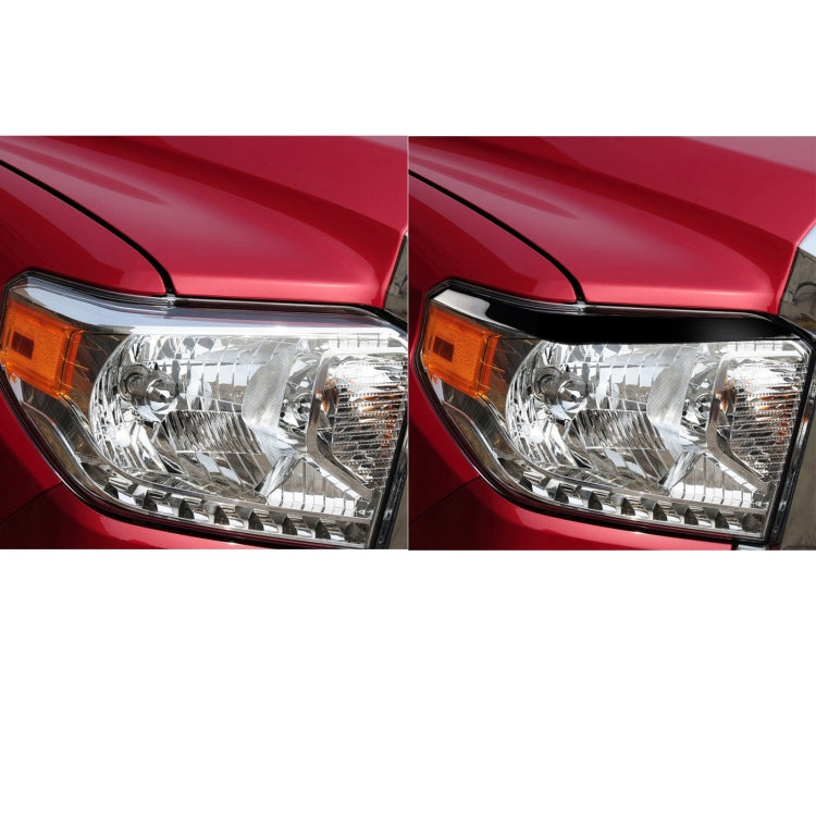 Pair Car Lamp Eyebrow Soft Decorative Sticker for Toyota Tundra 2014-2018, For Toyota Tundra 2014-2018