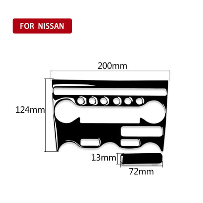 For Nissan 370Z Z34 2009- 2 in 1 Car AC Adjustment Panel Decorative Sticker, Left and Right Drive Universal, AC Adjustment Panel