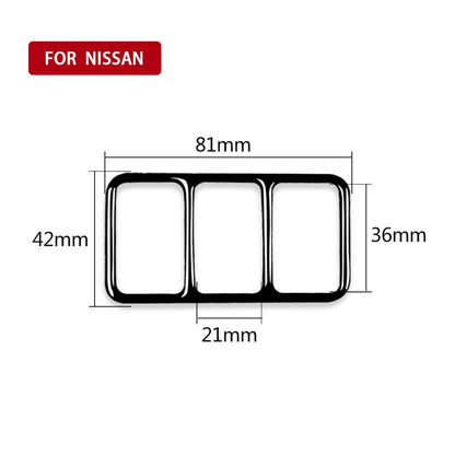For Nissan 370Z Z34 2009- Car Central Control Heating Button Frame Decorative Sticker, Left and Right Drive Universal, Central Control Heating Button Frame
