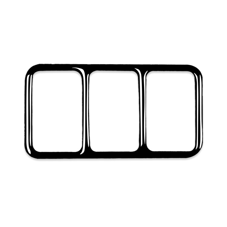 For Nissan 370Z Z34 2009- Car Central Control Heating Button Frame Decorative Sticker, Left and Right Drive Universal, Central Control Heating Button Frame