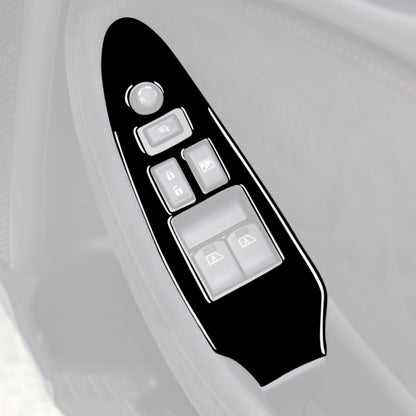 For Nissan 370Z Z34 2009- 2 in 1 Car Window Lift Panel with Hole Decorative Sticker, Right Drive, Window Lift Panel with Hole, Right Drive