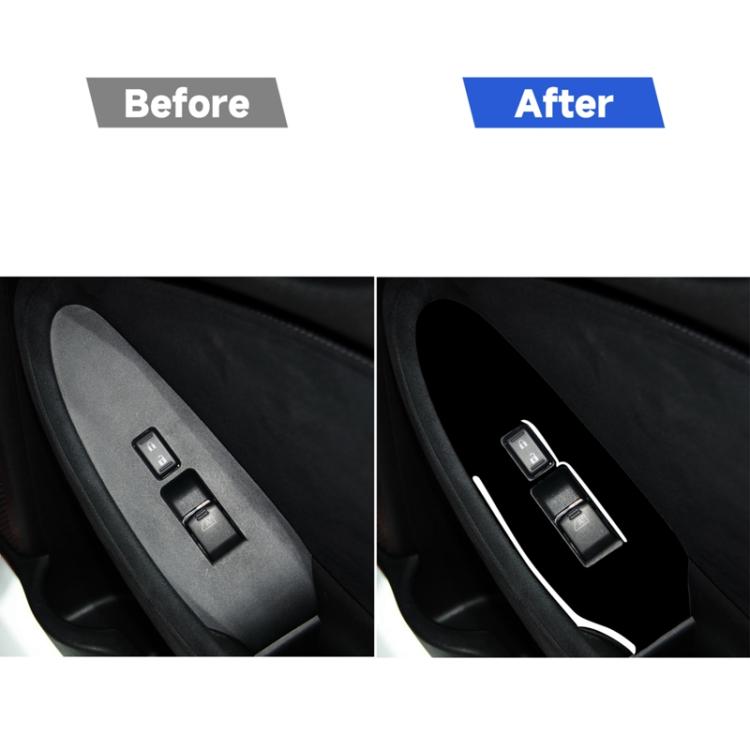 For Nissan 370Z Z34 2009- 2 in 1 Car Window Lift Panel Decorative Sticker, Left Drive, Window Lift Panel, Left Drive