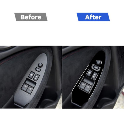 For Nissan 370Z Z34 2009- Car Driver Side Door Lift Panel with Hole Decorative Sticker, Left Drive, Driver Side Door Lift Panel with Hole, Left Drive