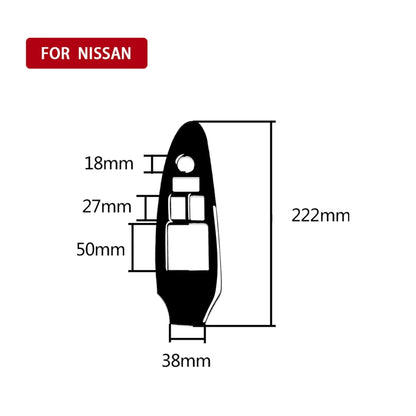 For Nissan 370Z Z34 2009- Car Driver Side Door Lift Panel with Hole Decorative Sticker, Right Drive, Driver Side Door Lift Panel with Hole, Right Drive