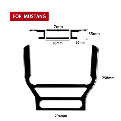 For Ford Mustang 2015-2020 Car Central Control CD Frame Decorative Sticker, Left and Right Drive Universal, Central Control CD Frame