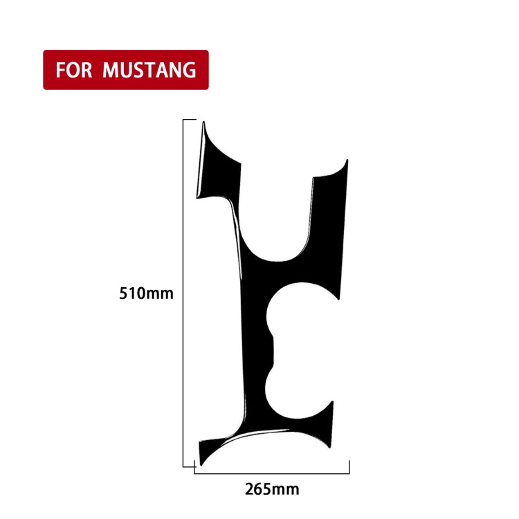 For Ford Mustang 2015-2020 Car Gear Position Panel Decorative Sticker, Left Drive, Gear Position Panel, Left Drive