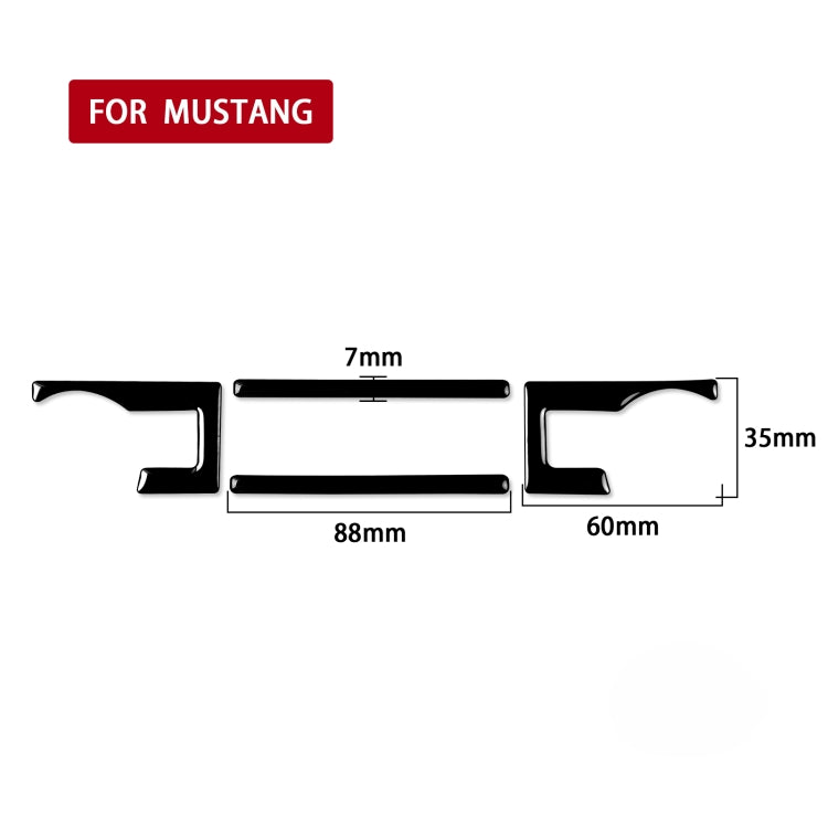 For Ford Mustang 2015-2020 Car Central Control CD Decorative Sticker, Left and Right Drive Universal, Central Control CD