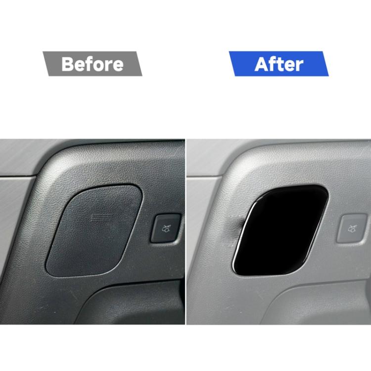 For Ford Mustang 2015-2020 Car Driver Seat Storage Box Decorative Sticker, Left Drive, Driver Seat Storage Box, Left Drive