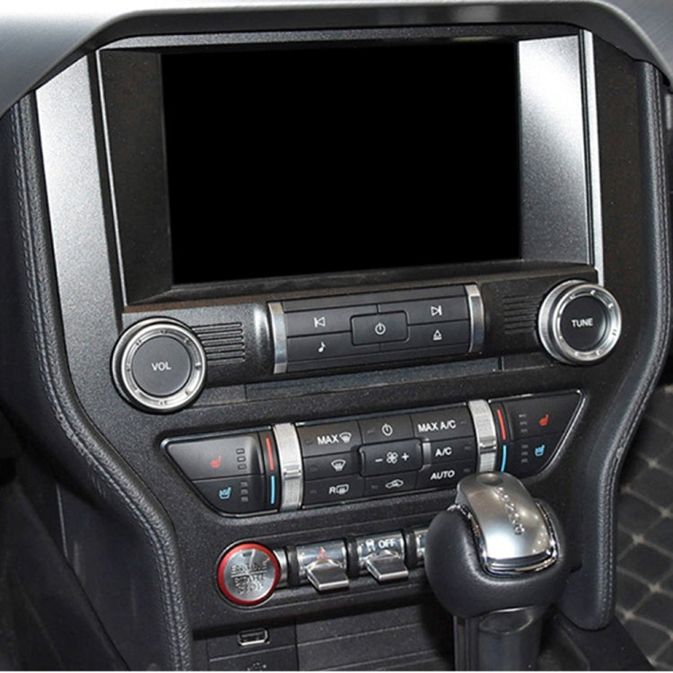 For Ford Mustang 2015-2020 Car CD Panel Decorative Sticker, Left and Right Drive Universal, CD Panel