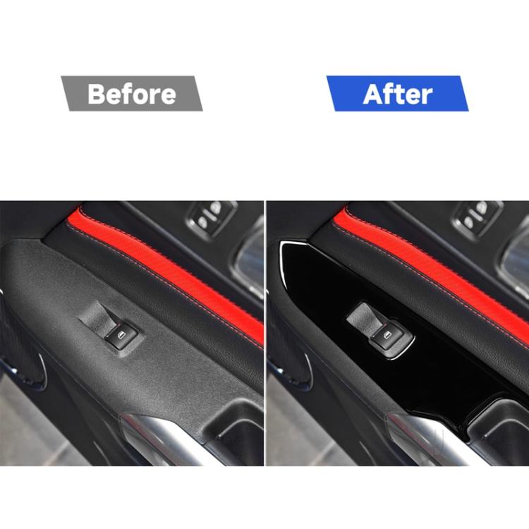 For Ford Mustang 2015-2020 Car Window Lift Panel Decorative Sticker, Left Drive, Window Lift Panel, Left Drive