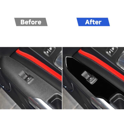 For Ford Mustang 2015-2020 Car Window Lift Panel Decorative Sticker, Left Drive, Window Lift Panel, Left Drive