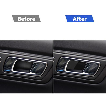 For Ford Mustang 2015-2020 Car Inside Door Bowl Decorative Sticker, Left and Right Drive Universal, Inside Door Bowl