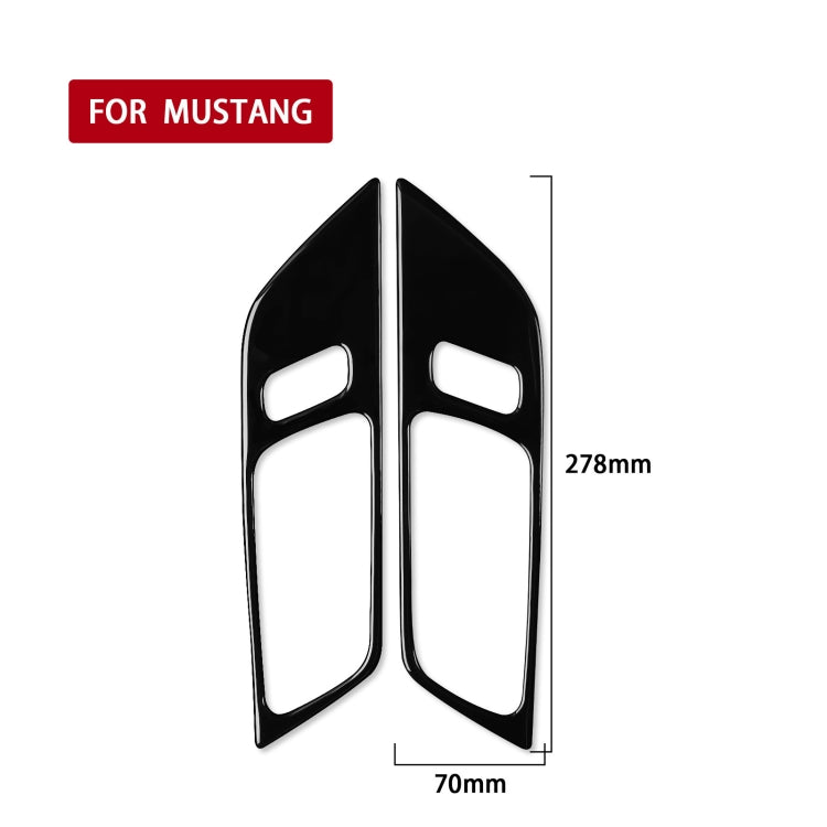 For Ford Mustang 2015-2020 Car Door Handle Panel Decorative Sticker, Left and Right Drive Universal, Door Handle Panel
