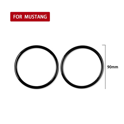 For Ford Mustang 2015-2020 Car Horn Ring Decorative Sticker, Left and Right Drive Universal, Horn Ring