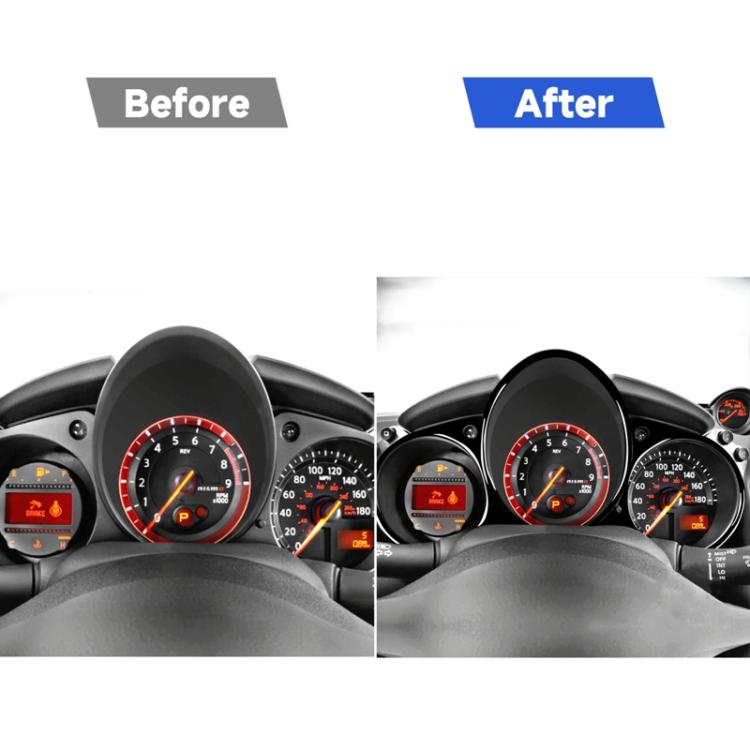 For Nissan 370Z Z34 2009- Car Dashboard Panel Decorative Sticker, Left and Right Drive Universal, Dashboard Panel