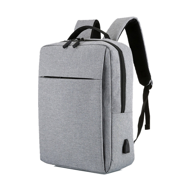 POFOKO Large-capacity Waterproof Oxford Cloth Business Casual Backpack with External USB Charging Design for 15.6 inch Laptops
