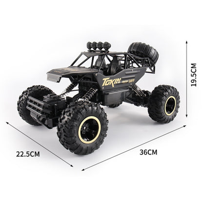 HD6026 1:12 Large Alloy Climbing Car Mountain Cross-country Four-wheel Drive Remote Control Car Toy, Size: 37cm, HD6026 1:12(Silver), HD6026 1:12(Black), 6255 2.4GHz 1:16(Green), HD6026 1:12(Gold), HD6026 1:12(Red)