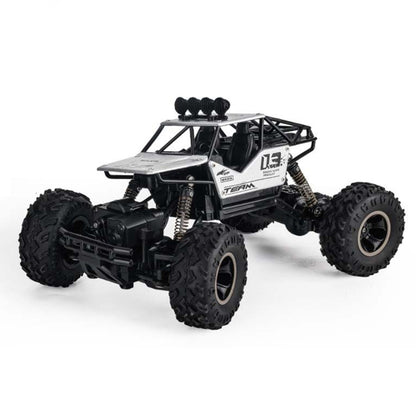 HD6026 1:16 Large Alloy Climbing Car Mountain Cross-country Four-wheel Drive Remote Control Car Toy, Size: 28cm, HD6026 1:16(Silver), HD6026 1:16(Black), HD6026 1:16(Blue), HD6026 1:16(Red)