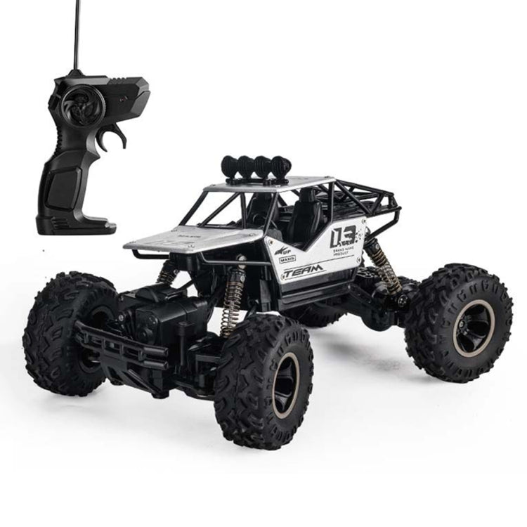 HD6026 1:16 Large Alloy Climbing Car Mountain Cross-country Four-wheel Drive Remote Control Car Toy, Size: 28cm, HD6026 1:16(Silver), HD6026 1:16(Black), HD6026 1:16(Blue), HD6026 1:16(Red)