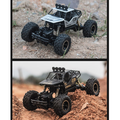 HD6026 1:16 Large Alloy Climbing Car Mountain Cross-country Four-wheel Drive Remote Control Car Toy, Size: 28cm, HD6026 1:16(Red), HD6026 1:16(Silver), HD6026 1:16(Black), HD6026 1:16(Blue)