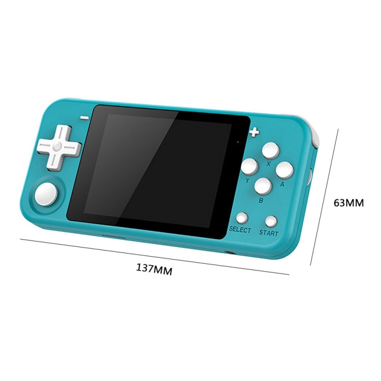 Powkiddy Q90 3.0 inch IPS Screen Retro Joystick Handheld Game Console with 16GB Memory, Q90 / White