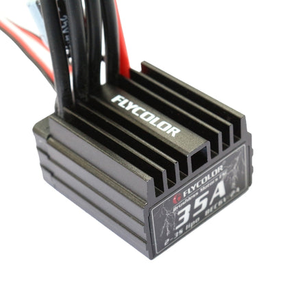 Flycolor Thunder Series 35A Sensorless Brushless Electronic Speed Controller for RC Car, 35A