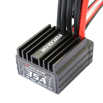 Flycolor Thunder Series 35A Sensorless Brushless Electronic Speed Controller for RC Car, 35A