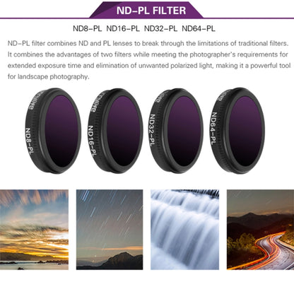 Sunnylife M2Z-FI288 ND8-PL + ND16-PL + ND32-PL + ND64-PL ND-PL Lens Filter for DJI Mavic 2 Zoom