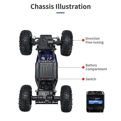 JJR/C Q112 1:14 4WD Remote Control Alloy Climbing Car, JJR/C Q112(Blue), JJR/C Q112(Red)