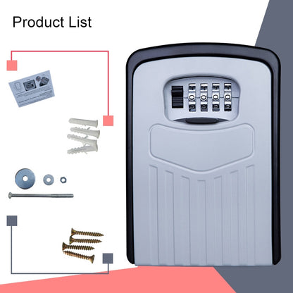 Large Password Lock Metal Storage Box Villa Security Box Wall Cabinet Safety Box