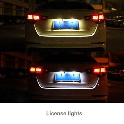 2 PCS 36mm Festoon 3W 300LM White Light 8 LED 3528 SMD Canbus Error-Free Car Reading Lamps,  DC 12, 36mm