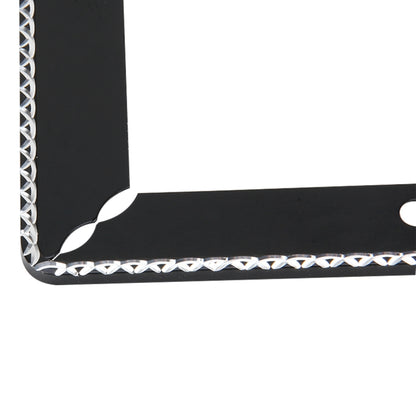 2 PCS Car License Plate Frames Car Styling License Plate Frame Universal License Plate Holder Car Accessories, Aluminum Alloy License Plate Frame