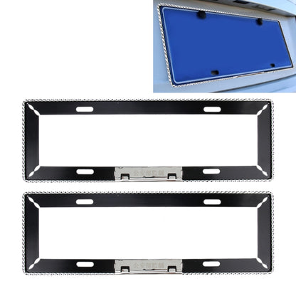 2 PCS Car License Plate Frames Car Styling License Plate Frame Universal License Plate Holder Car Accessories, Aluminum Alloy License Plate Frame
