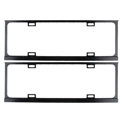 2 PCS Car License Plate Frames Car Styling License Plate Frame Magnesium Alloy Universal License Plate Holder Car Accessories, Magnesium Alloy, Magnesium Alloy License Plate Holder