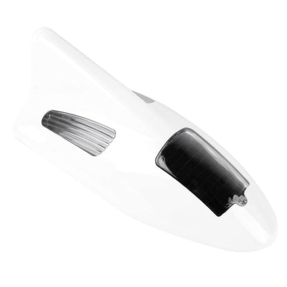 Solar Colorful Light Anti Collision Shark Fin Car Taillight LED Flash Warning Light Caution Light