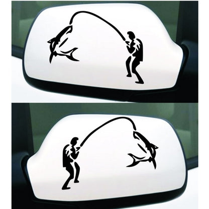 10 PCS Dual Funny Go Fishing Styling Reflective Car Sticker, Size: 25cm x 9.5cm, Fishing Styling 3
