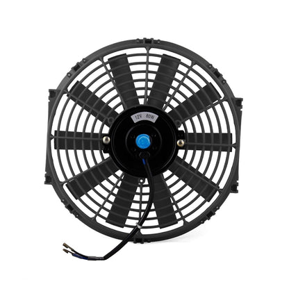 12V 80W 12 inch Car Cooling Fan High-power Modified Tank Fan Cooling Fan Powerful Auto Fan Mini Air Conditioner for Car, 12 inch (Black)