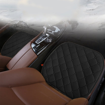 3 PCS / Set Luxurious Warm Car Seat Cover Cushion Universal Front Back Seat Covers Car Non-slip Chair Pad Warm Car Mats No Back Plush Cushion