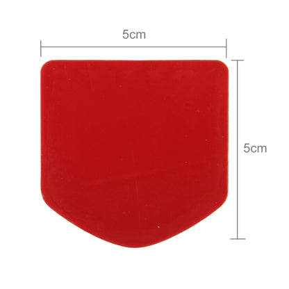 Shield Shape Metal Car Badge Decorative Sticker, Size: Small, French Flag, Italy Flag 2
