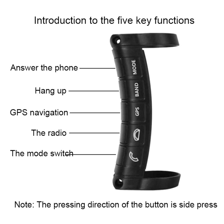 1 Set Universal Steering Wheel Controller Wireless Multifunctional DVD Navigation Key Remote Controller, Steering Wheel Controller