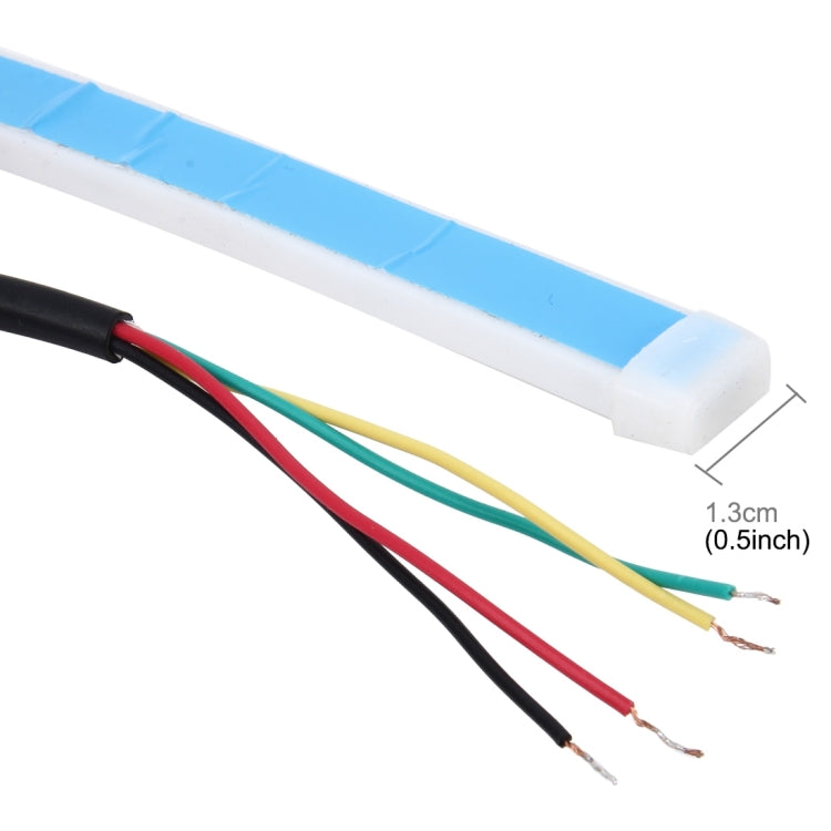 1.5m Car Auto Waterproof Universal Rear Colorful Flowing Light Tail Box Lights Red Light Brake Light Yellow Light Turn Signal Light LED Lamp Strip Tail Decoration, DC 9-36V, 1.5m