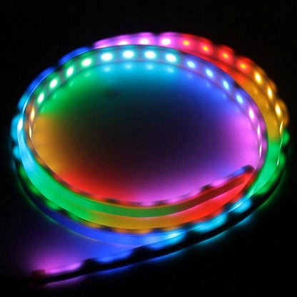 1.5m Car Auto Waterproof Universal Rear Colorful Flowing Light Tail Box Lights Red Light Brake Light Yellow Light Turn Signal Light LED Lamp Strip Tail Decoration, DC 9-36V, 1.5m