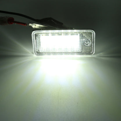 2 PCS License Plate Light with 18 SMD-3528 Lamps for Audi, For Audi