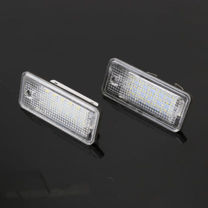 2 PCS License Plate Light with 18 SMD-3528 Lamps for Audi, For Audi