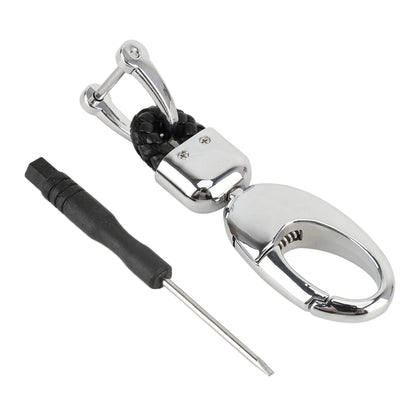 Car Metal Key Holder With Two Rings, Key Holder With Two Rings(Black)