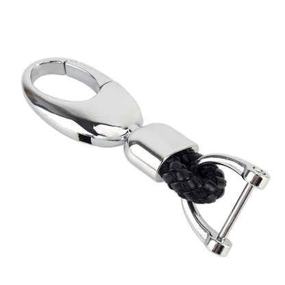 Car Metal Key Holder With Two Rings, Key Holder With Two Rings(Black)