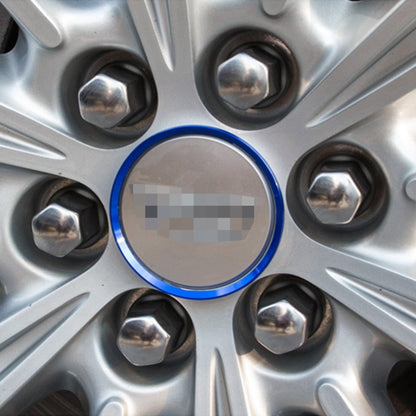 4 PCS Car Aluminum Wheel Hub Deroration Ring For Cadillac