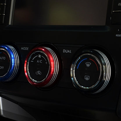 3 PCS Car Aluminum Air Conditioner Knob Case For Subaru, For Subaru(Blue), For Subaru(Red), For Subaru(Silver), For Subaru(Black)